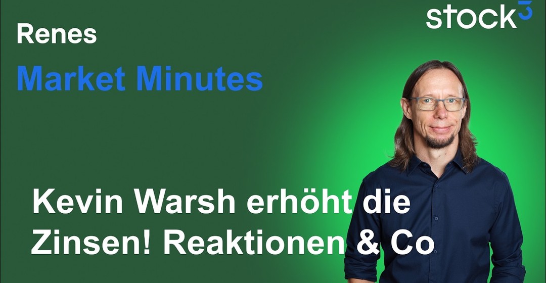 Videoteaser von Renes Market Minutes - FED erhöht die Zinsen! Aktienmarkt uneinheitlich!