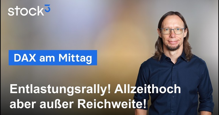 Videoteaser von DAX Analyse am Mittag - Erholung im DAX! Grundlegende Lage aber unverändert!