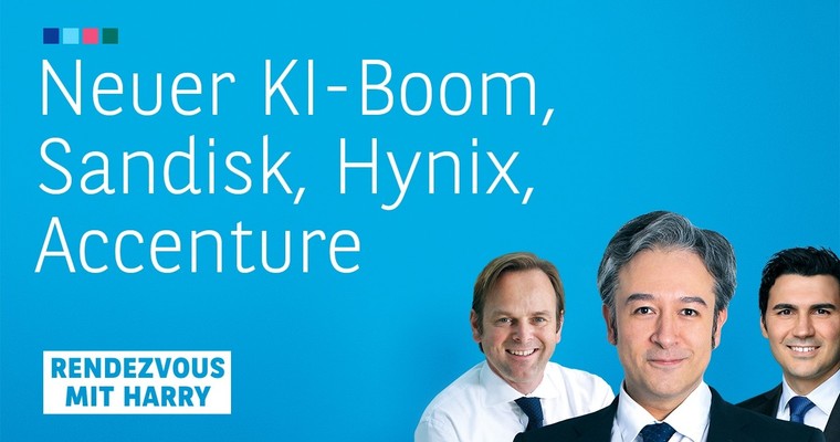 Videoteaser von Neuer KI-Boom, Sandisk, SK Hynix, Accenture - Charttechnik mit Harald Weygand