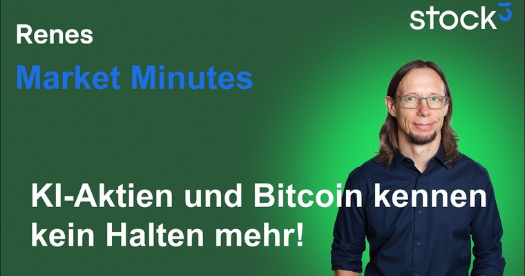 Videoteaser von Renes Market Minutes - KI-Aktien mit Mega Comeback! Wann wird aus einer Rally eine Blase?