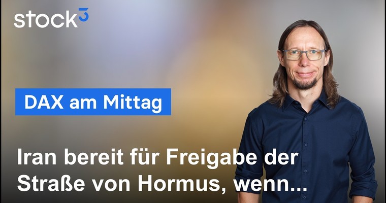 Videoteaser von DAX Analyse am Mittag - Der Iran macht Hoffnung, der Markt springt auf!