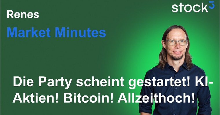 Videoteaser von Renes Market Minutes - Das Öl fließt wieder! KI Aktien Rally! Allzeithoch im Nasdaq!