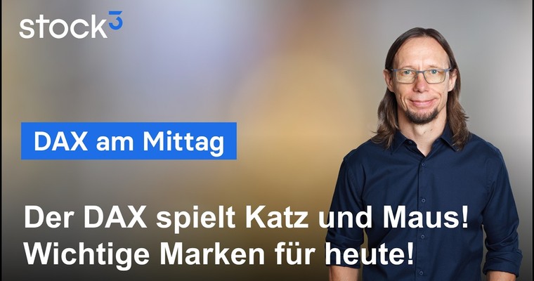 Videoteaser von DAX Analyse am Mittag - Achterbahnfahrt im DAX hält an! Und ich bin nicht dabei :-(