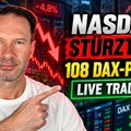 Videoteaser von Nasdaq stürzt vom Rekordhoch ab – 108 DAX-Punkte im Live Trading!