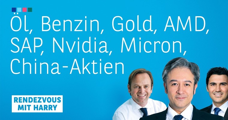Videoteaser von Öl, Benzin, AMD, SAP, Nvidia, Micron, Gold, China-Aktien - Charttechnik mit Harald Weygand