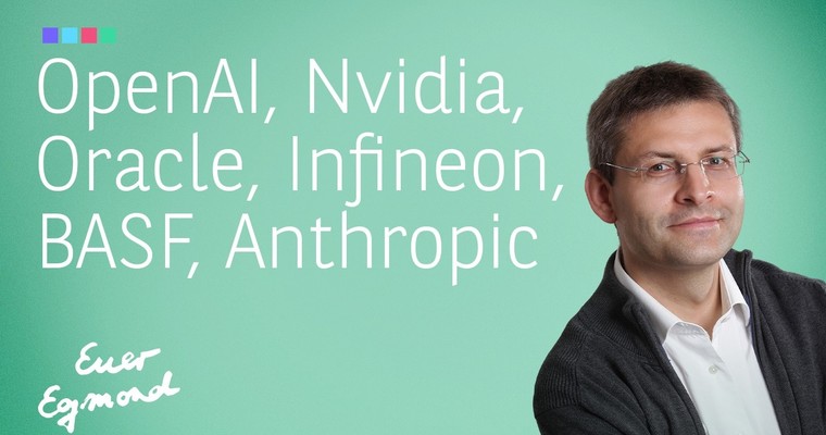 Videoteaser von OpenAI, Anthropic, Nvidia, Oracle, Infineon, BASF - Marktausblick mit Egmond Haidt