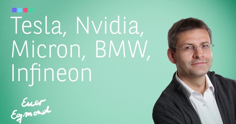 Videoteaser von Tesla, Nvidia, Micron, Infineon, BMW - Marktausblick mit Egmond Haidt