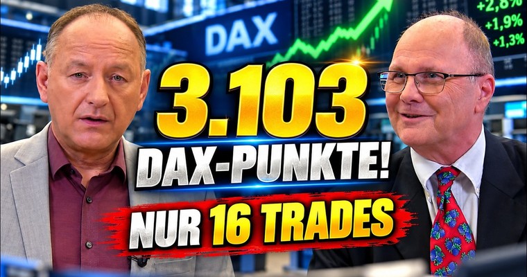 Videoteaser von 3.103 DAX-Punkte mit nur 16 Trades – diese Strategie überrascht!