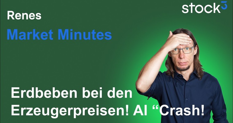 Videoteaser von Renes Market Minutes - Inflationsfeuer greift um sich! AI Aktien mit Problemen!