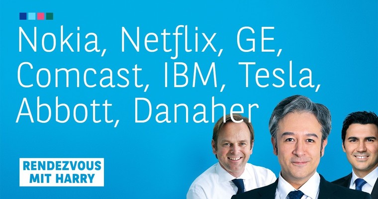 Videoteaser von Nokia, GE, Comcast, IBM, Tesla, Abbott, Danaher, Lam Research - Charttechnik mit Harald Weygand