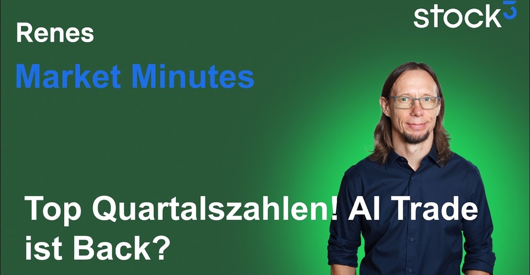 Videoteaser von Renes Market Minutes - Top Quartalszahlen bei Meta, Tesla & Co! Anschlusskäufe heute sind wichtig!
