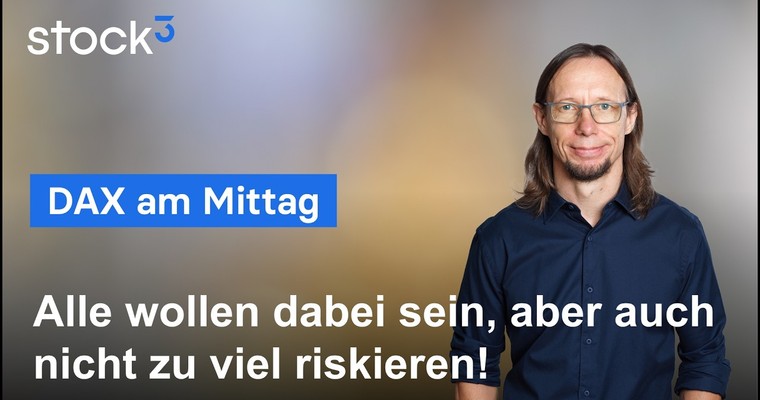 Videoteaser von DAX Analyse am Mittag - Klar Abwartende Haltung zwischen diesen Preismarken!