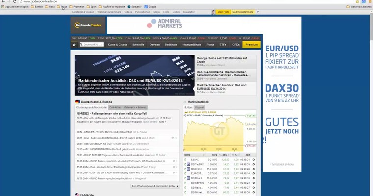 DAX - Markttechnischer Tagesausblick für den 18.08.2014