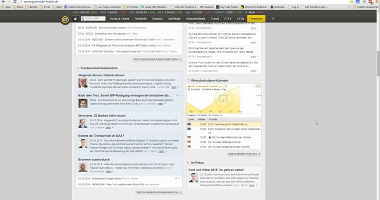 DAX - Markttechnischer Tagesausblick für den 27.10.2014