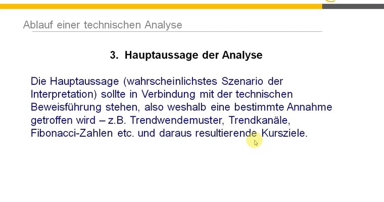 Basiswissen: Checkliste Chartanalyse