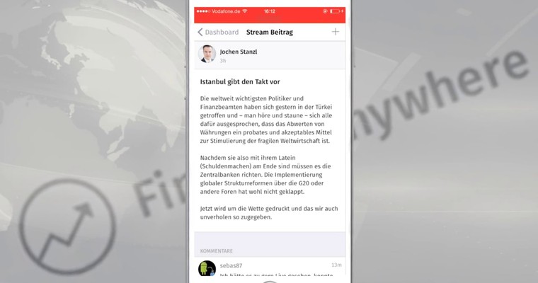 Finance Anywhere - unsere neue App