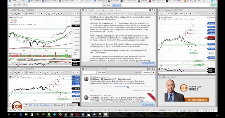 Daily DAX Video für Montag, 23.10.2017