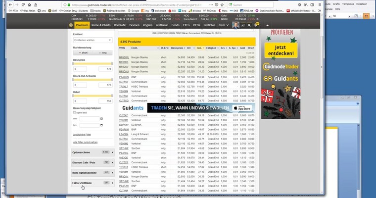 Webinarmittschnitt Spezialwebinar Rohstoff- und Indextrader