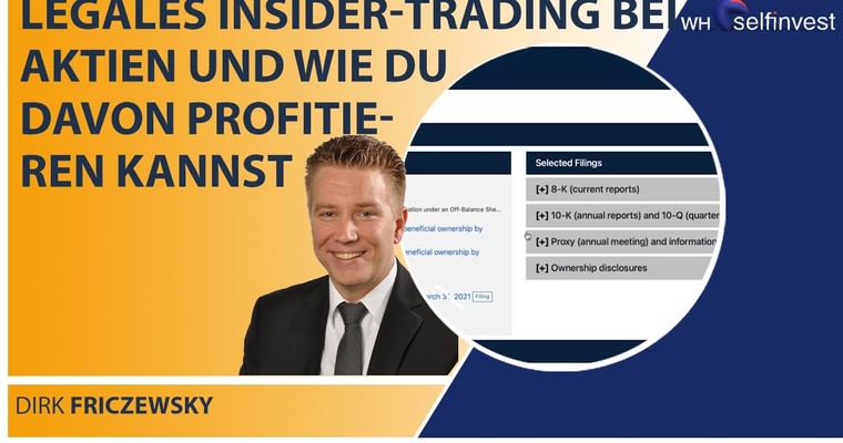 Legales Insider-Trading bei Aktien und wie du davon profitieren kannst (mit Dirk Friczewsky)