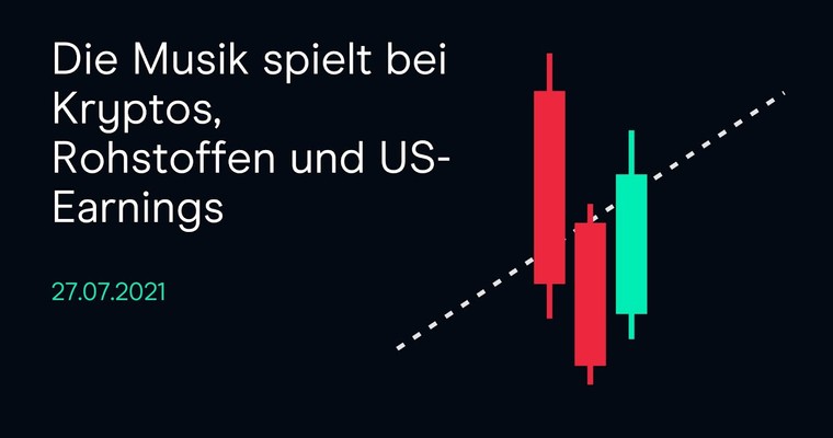 CMC Espresso: Die Musik spielt bei Kryptos, Rohstoffen und US-Earnings