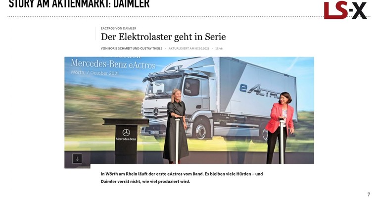 DAX am Freitag stärker, WTI, Nasdaq, Daimler mit erstem Elektro-Truck, Thema US-Arbeitsmarkt