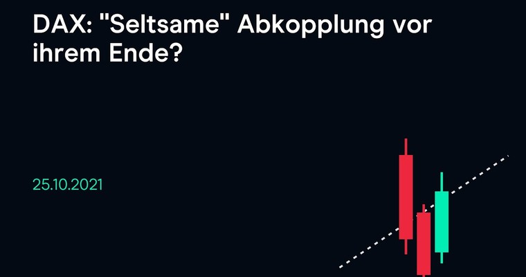 CMC Espresso: DAX: "Seltsame" Abkopplung vor ihrem Ende?