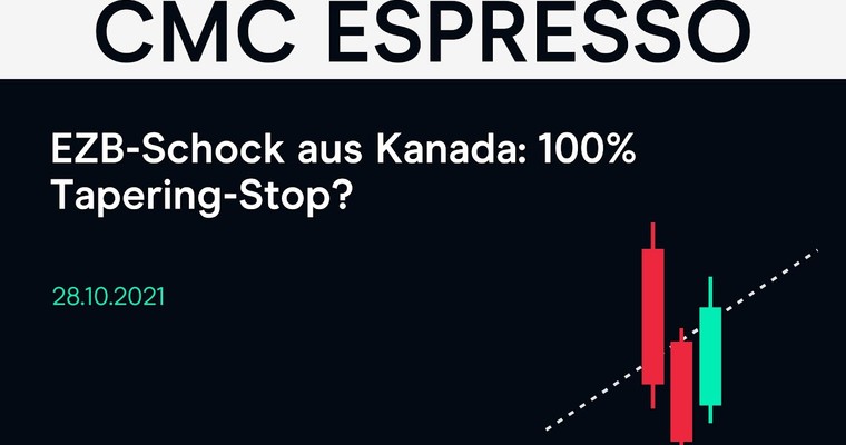 CMC Espresso: EZB-Schock aus Kanada: 100% Tapering-Stop? #dax #ezb